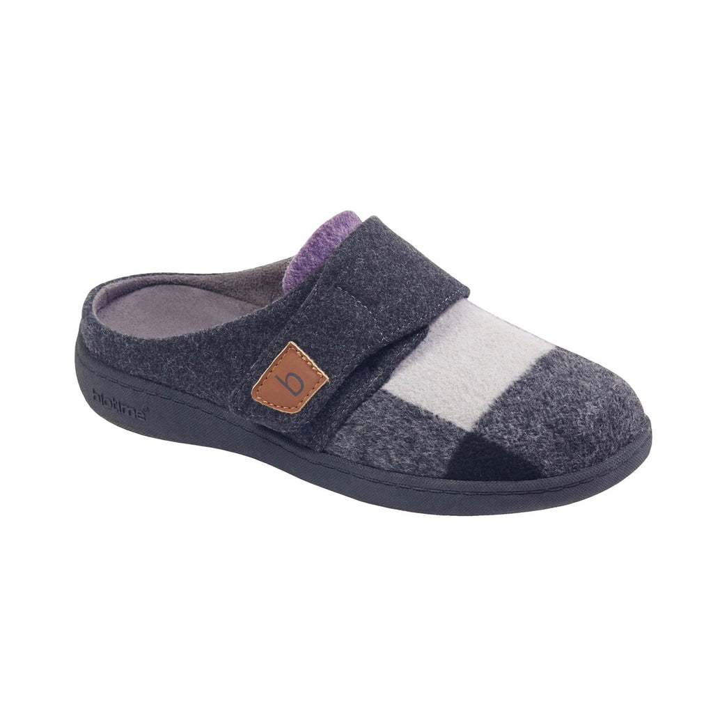 Biotime AMITY Grey/Purple Plaid - Dealorys