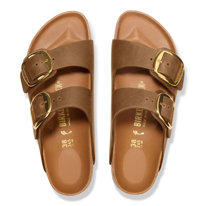 Birkenstock Arizona Big Buckle 1011073 Cognac | Cuir Largeur Étroite - Dealorys
