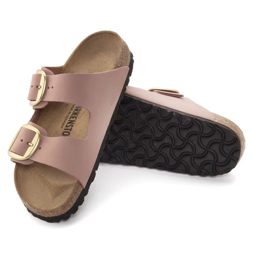 Birkenstock ARIZONA BIG BUCKLE 1024074 Old Rose | Nubuck Largeur Étroite - Dealorys