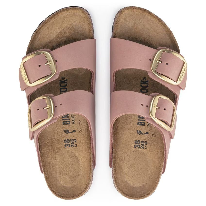 Birkenstock ARIZONA BIG BUCKLE 1024074 Old Rose | Nubuck Largeur Étroite - Dealorys