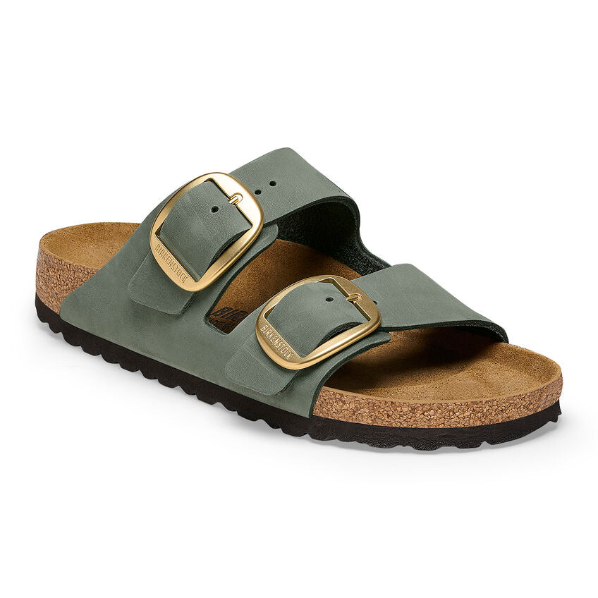 Birkenstock ARIZONA BIG BUCKLE 1025367 Thyme | Nubuck Largeur Étroite - Dealorys