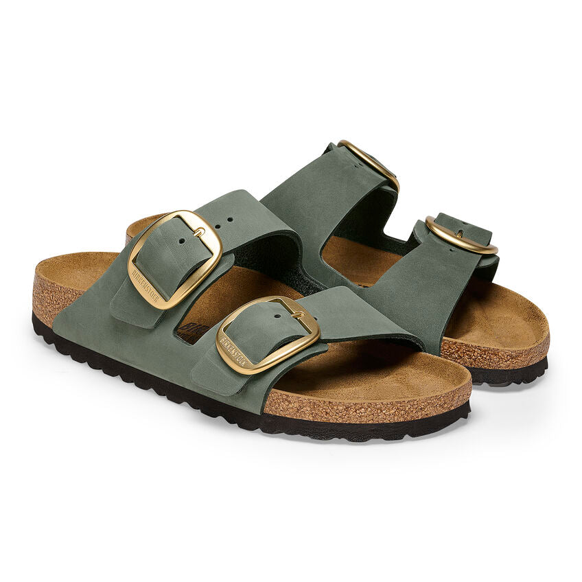 Birkenstock ARIZONA BIG BUCKLE 1025367 Thyme | Nubuck Largeur Étroite - Dealorys