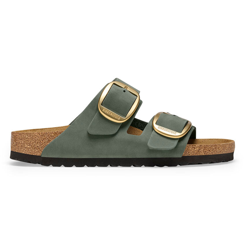 Birkenstock ARIZONA BIG BUCKLE 1025367 Thyme | Nubuck Largeur Étroite - Dealorys