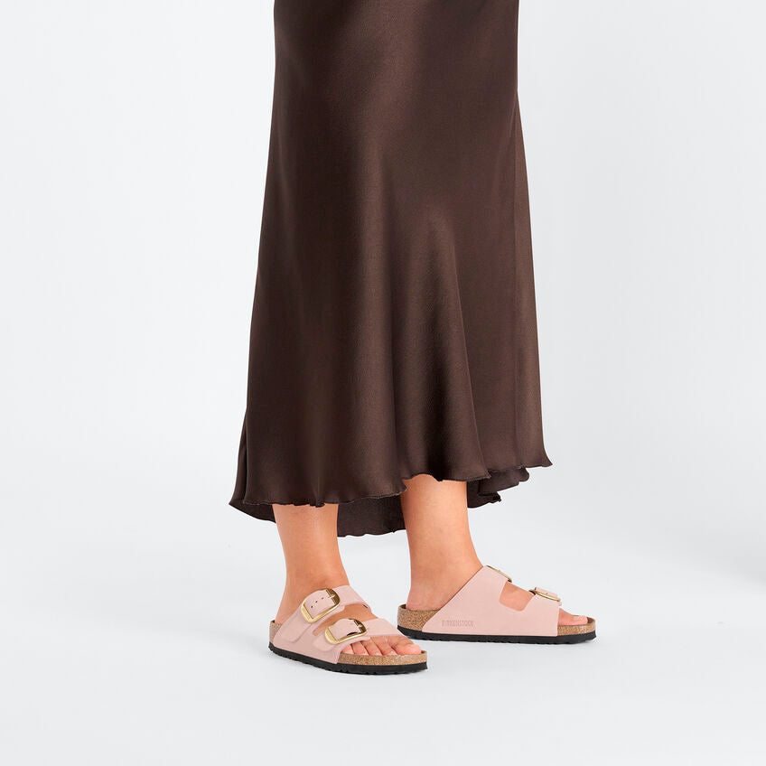 Birkenstock ARIZONA BIG BUCKLE 1026583 Soft Pink | Nubuck Largeur Étroite - Dealorys