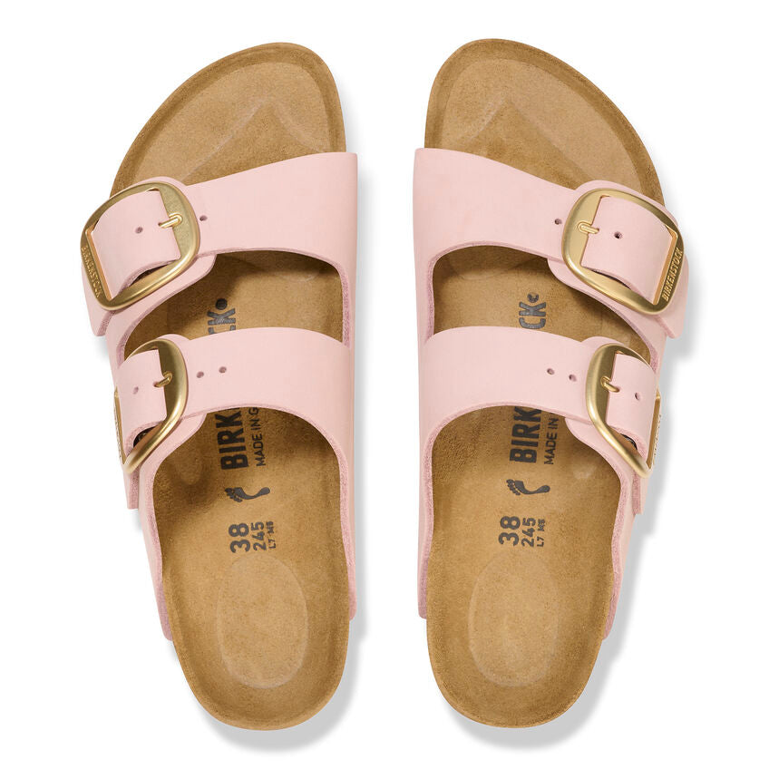 Birkenstock ARIZONA BIG BUCKLE 1026583 Soft Pink | Nubuck Largeur Étroite - Dealorys