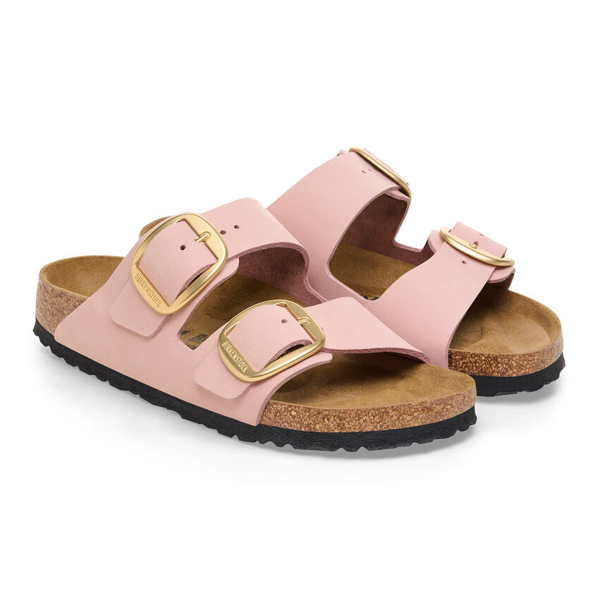 Birkenstock ARIZONA BIG BUCKLE 1026583 Soft Pink | Nubuck Largeur Étroite - Dealorys