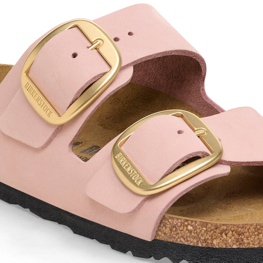 Birkenstock ARIZONA BIG BUCKLE 1026583 Soft Pink | Nubuck Largeur Étroite - Dealorys