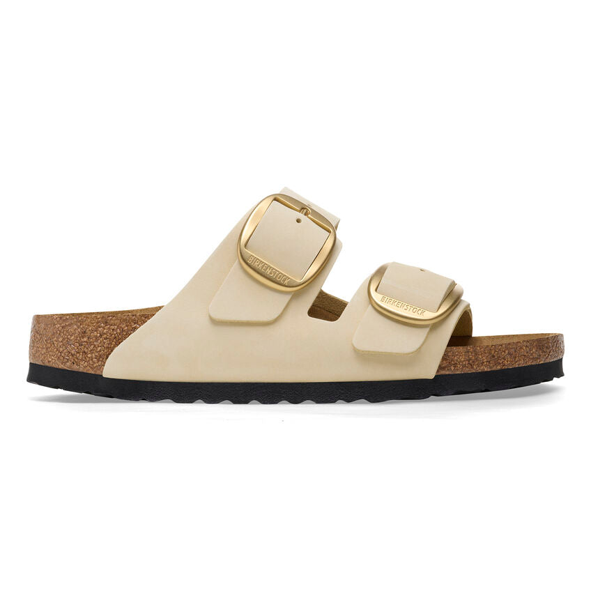 Birkenstock ARIZONA BIG BUCKLE 1026585 Ecru | Nubuck Largeur Étroite - Dealorys