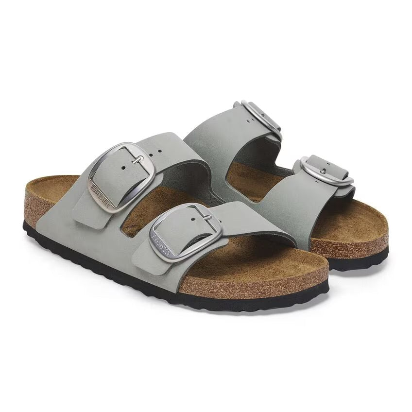 Birkenstock ARIZONA BIG BUCKLE 1029311 Pure Sage | Nubuck Largeur Étroite - Dealorys
