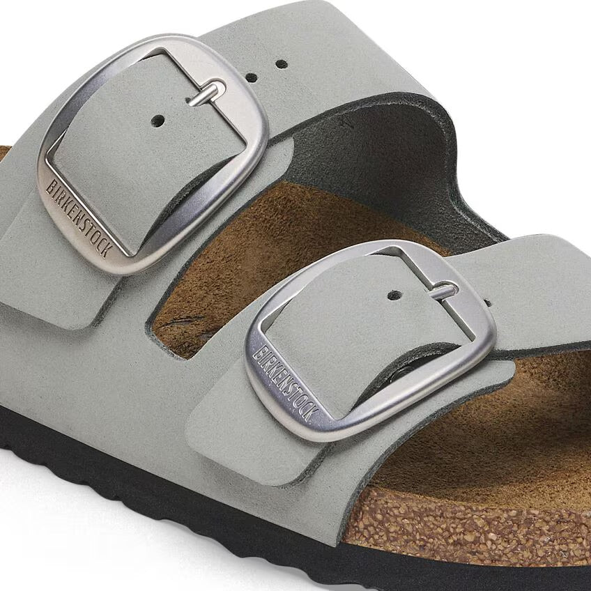 Birkenstock ARIZONA BIG BUCKLE 1029311 Pure Sage | Nubuck Largeur Étroite - Dealorys