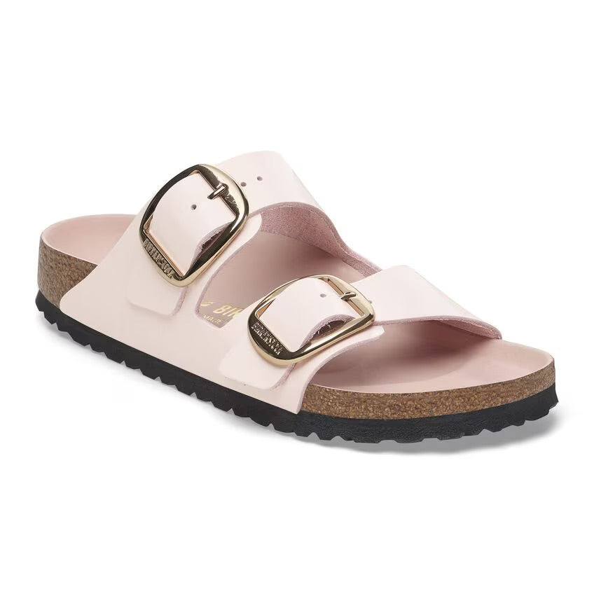 Birkenstock ARIZONA BIG BUCKLE 1029392 High Shine Light Rose | Cuir Largeur Étroite - Dealorys