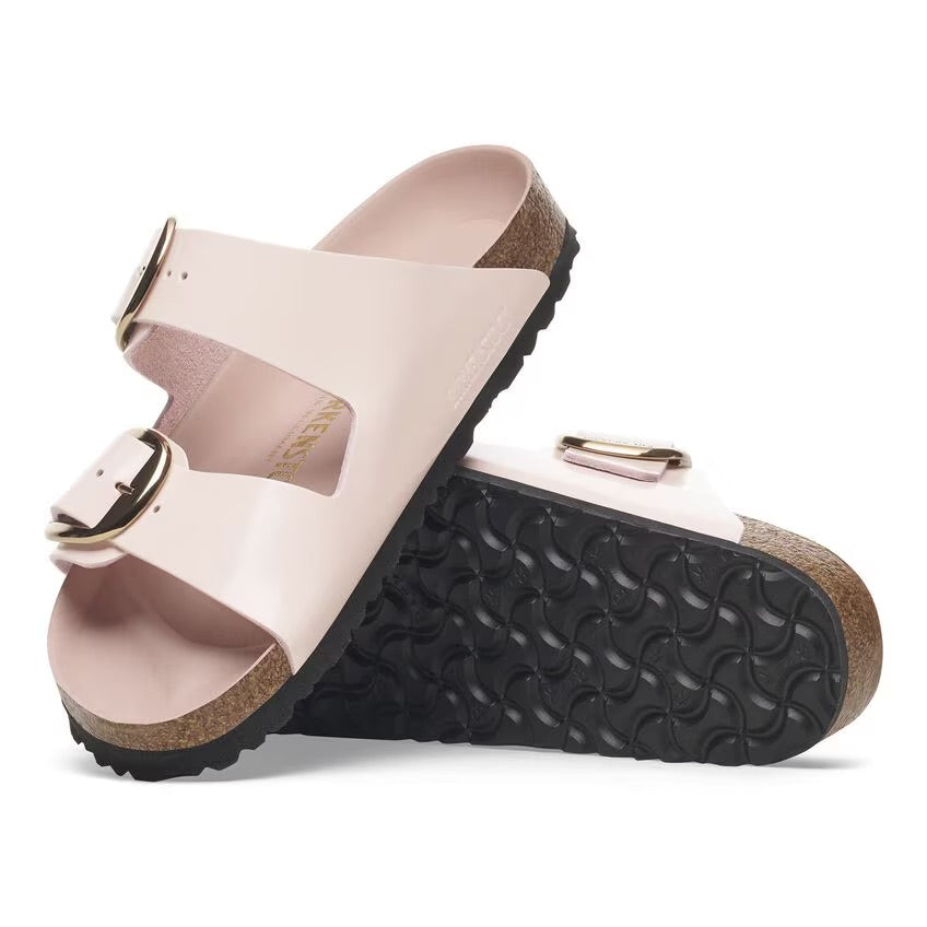 Birkenstock ARIZONA BIG BUCKLE 1029392 High Shine Light Rose | Cuir Largeur Étroite - Dealorys