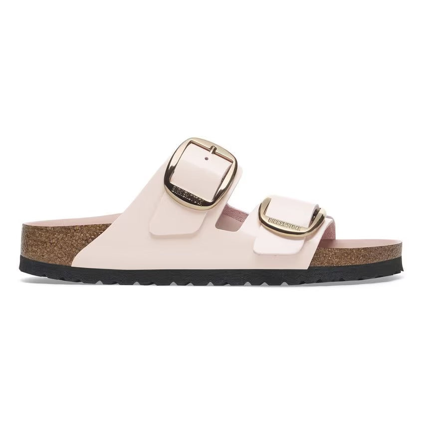 Birkenstock ARIZONA BIG BUCKLE 1029392 High Shine Light Rose | Cuir Largeur Étroite - Dealorys