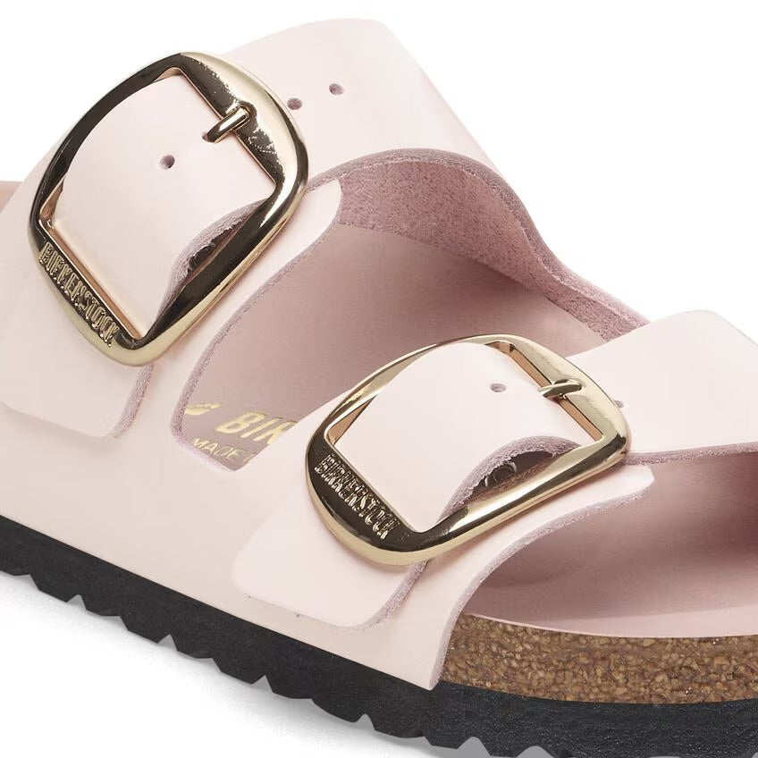 Birkenstock ARIZONA BIG BUCKLE 1029392 High Shine Light Rose | Cuir Largeur Étroite - Dealorys