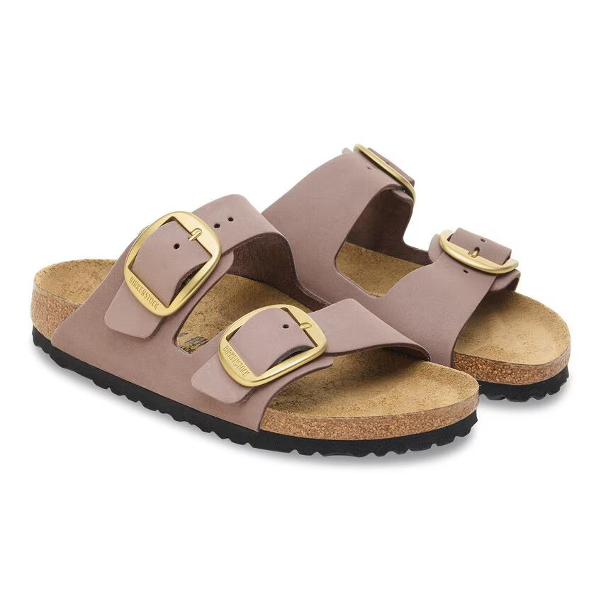 Birkenstock ARIZONA BIG BUCKLE 1030528 Faded Purple | Nubuck Largeur Étroite - Dealorys