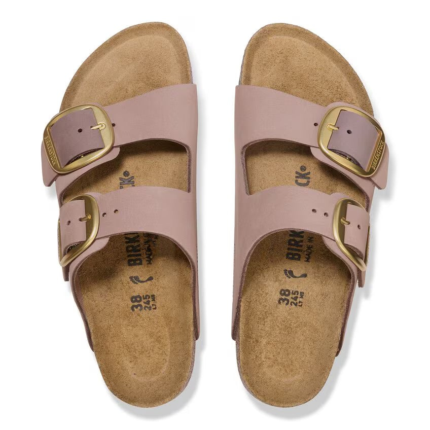 Birkenstock ARIZONA BIG BUCKLE 1030528 Faded Purple | Nubuck Largeur Étroite - Dealorys