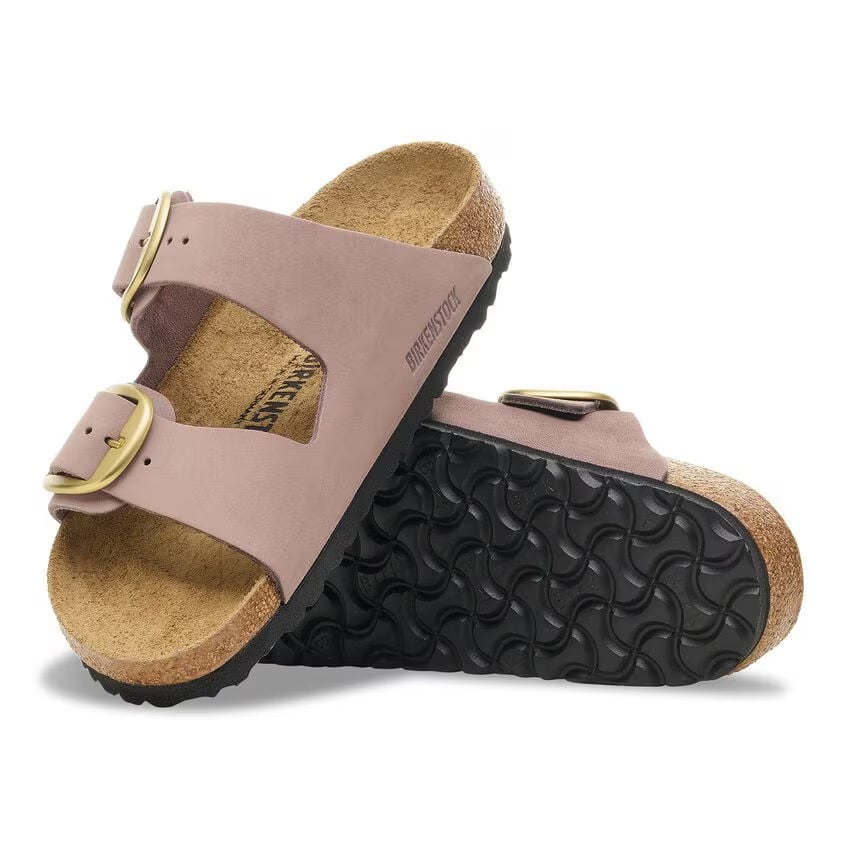 Birkenstock ARIZONA BIG BUCKLE 1030528 Faded Purple | Nubuck Largeur Étroite - Dealorys