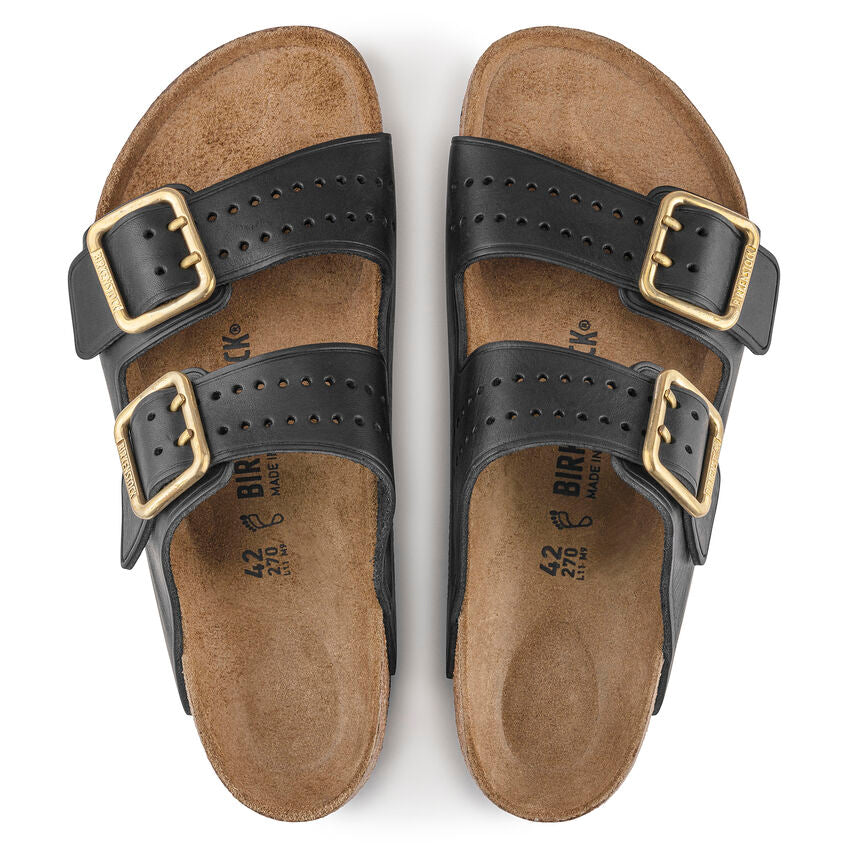 Birkenstock ARIZONA BOLD 1022604 Noir | Cuir Largeur Régulière - Dealorys