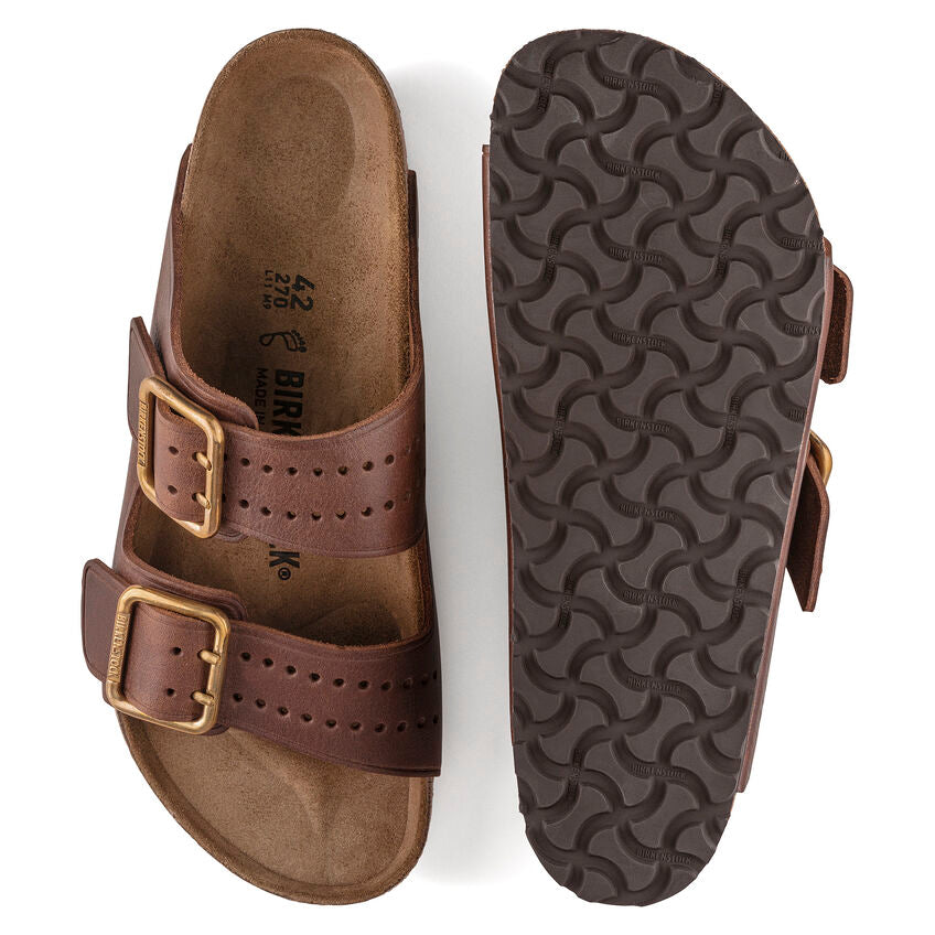 Birkenstock ARIZONA BOLD 1022605 Roast | Cuir Largeur Régulière - Dealorys