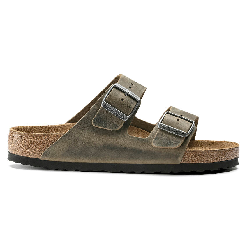 Birkenstock ARIZONA SOFT 1019313 Faded Khaki | Cuir Largeur Régulière - Dealorys
