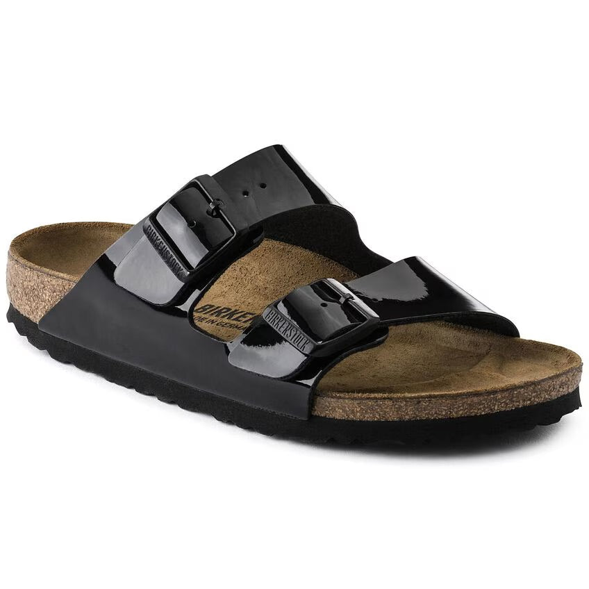 Birkenstock ARIZONA 1005292 Patent Black | Birko-Flor Largeur Étroite - Dealorys