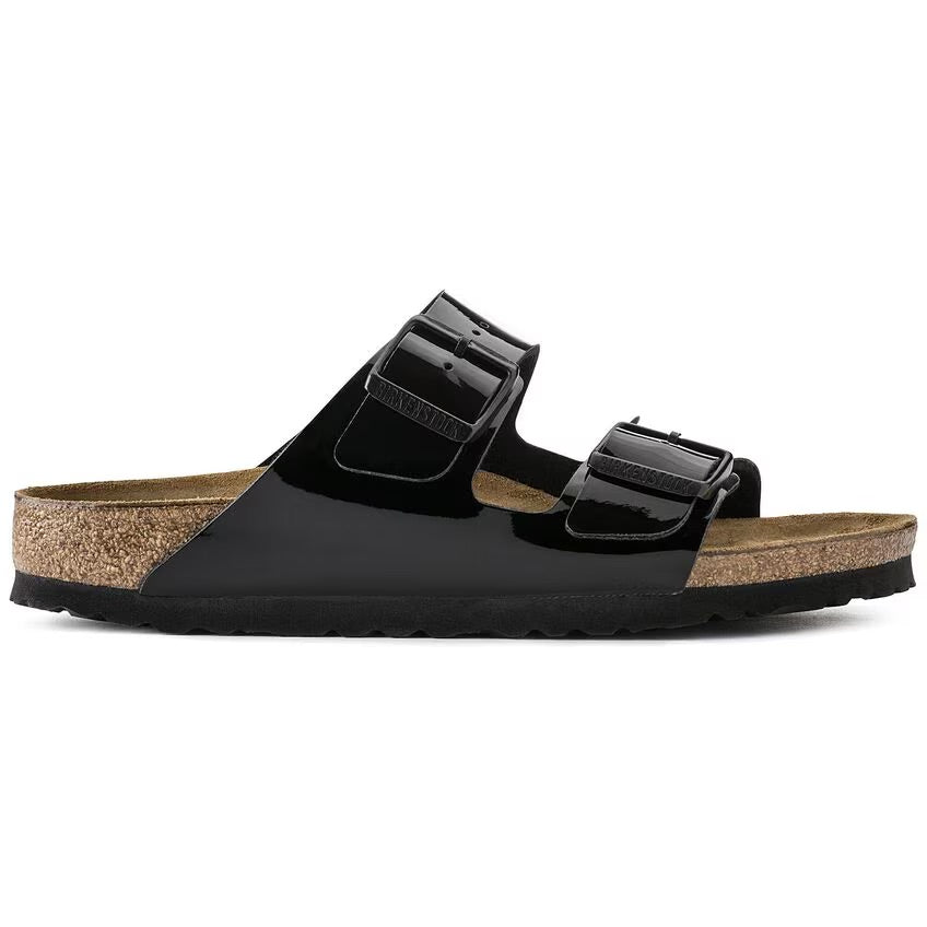 Birkenstock ARIZONA 1005292 Patent Black | Birko-Flor Largeur Étroite - Dealorys