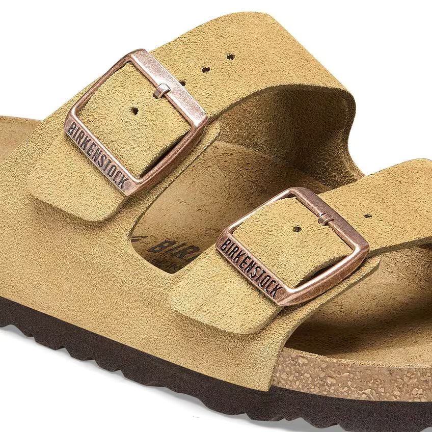 Birkenstock ARIZONA 1026190 Latte Cream | Suède Largeur Régulière - Dealorys