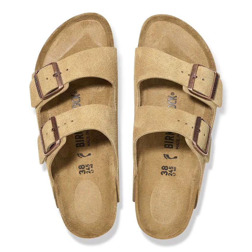 Birkenstock ARIZONA 1026190 Latte Cream | Suède Largeur Régulière - Dealorys