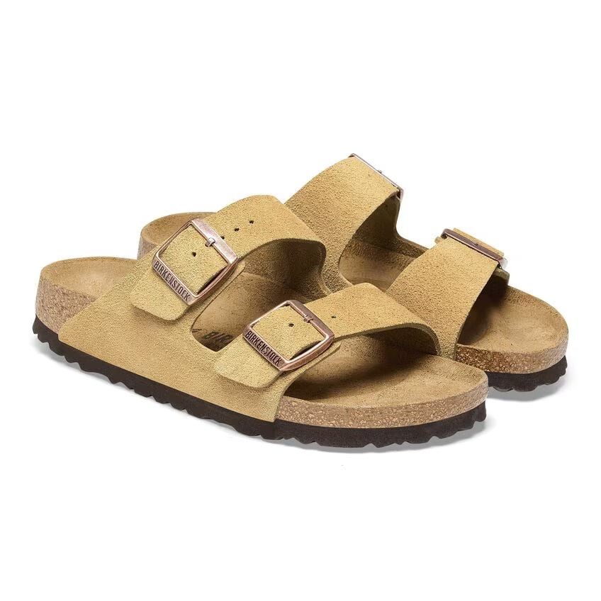 Birkenstock ARIZONA 1026190 Latte Cream | Suède Largeur Régulière - Dealorys
