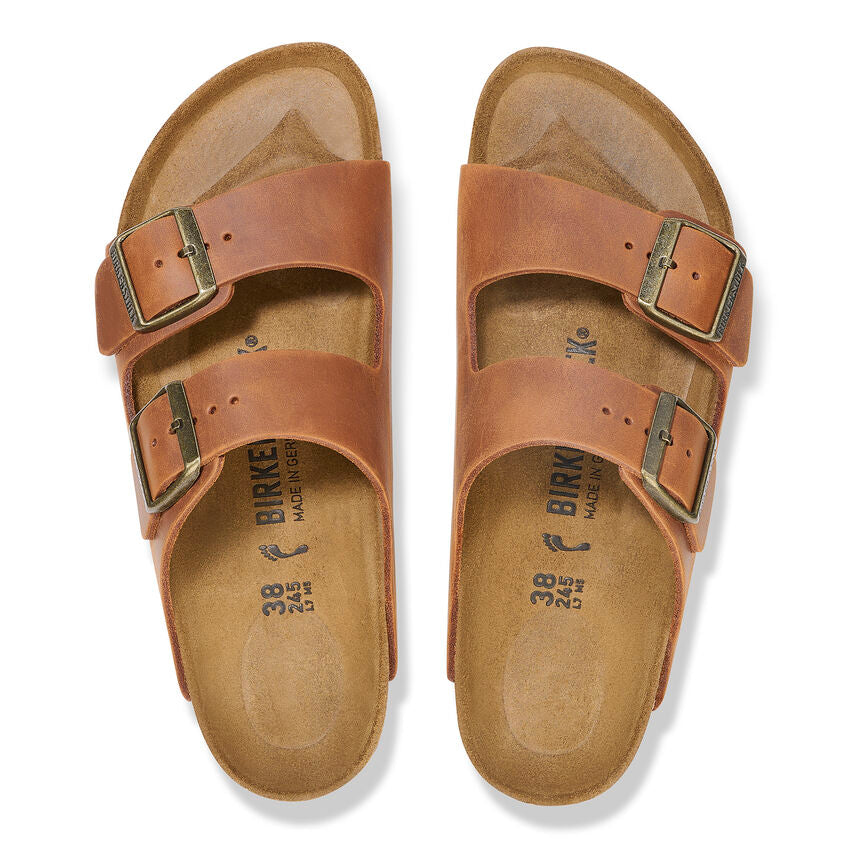 Birkenstock ARIZONA 1028272 Cognac | Cuir Largeur Régulière - Dealorys