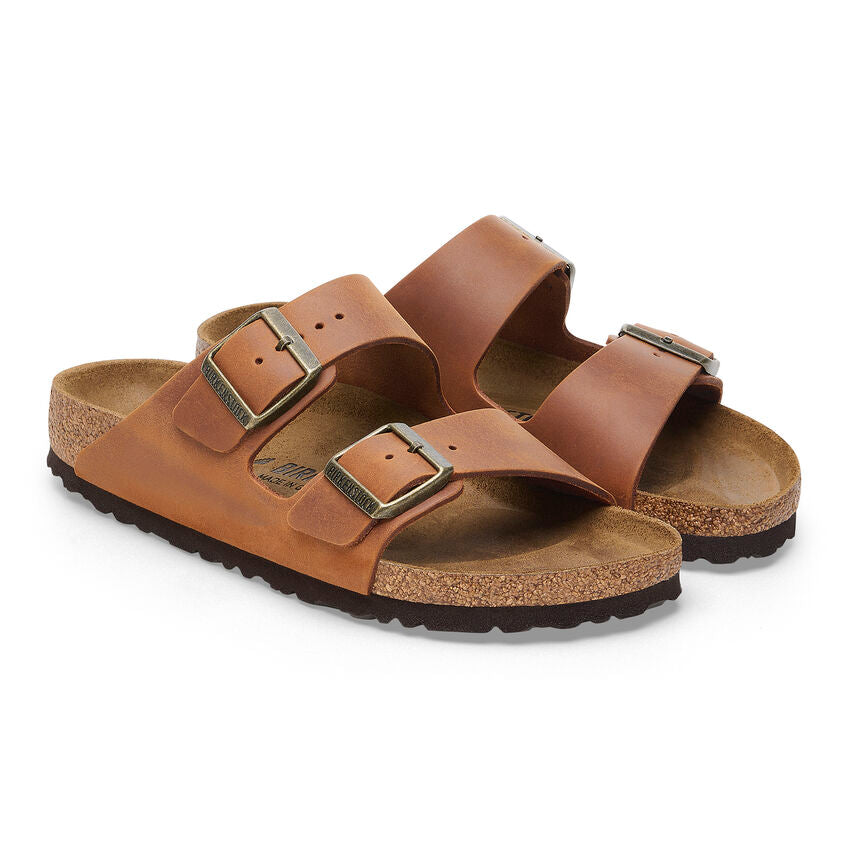 Birkenstock ARIZONA 1028272 Cognac | Cuir Largeur Régulière - Dealorys
