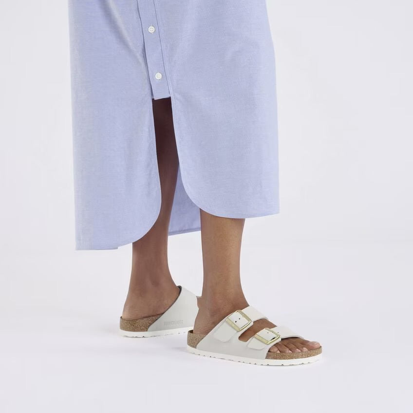 Birkenstock ARIZONA 1029405 Antique White | Nubuck Largeur Régulière - Dealorys
