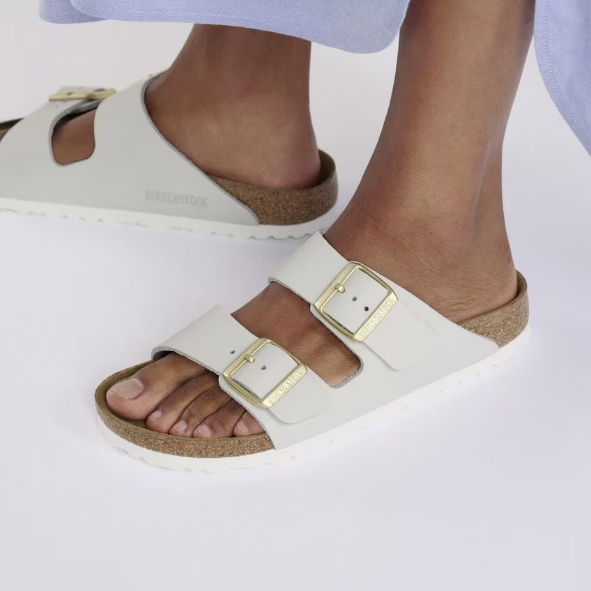 Birkenstock ARIZONA 1029405 Antique White | Nubuck Largeur Régulière - Dealorys