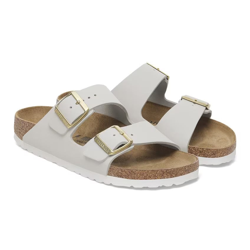 Birkenstock ARIZONA 1029405 Antique White | Nubuck Largeur Régulière - Dealorys