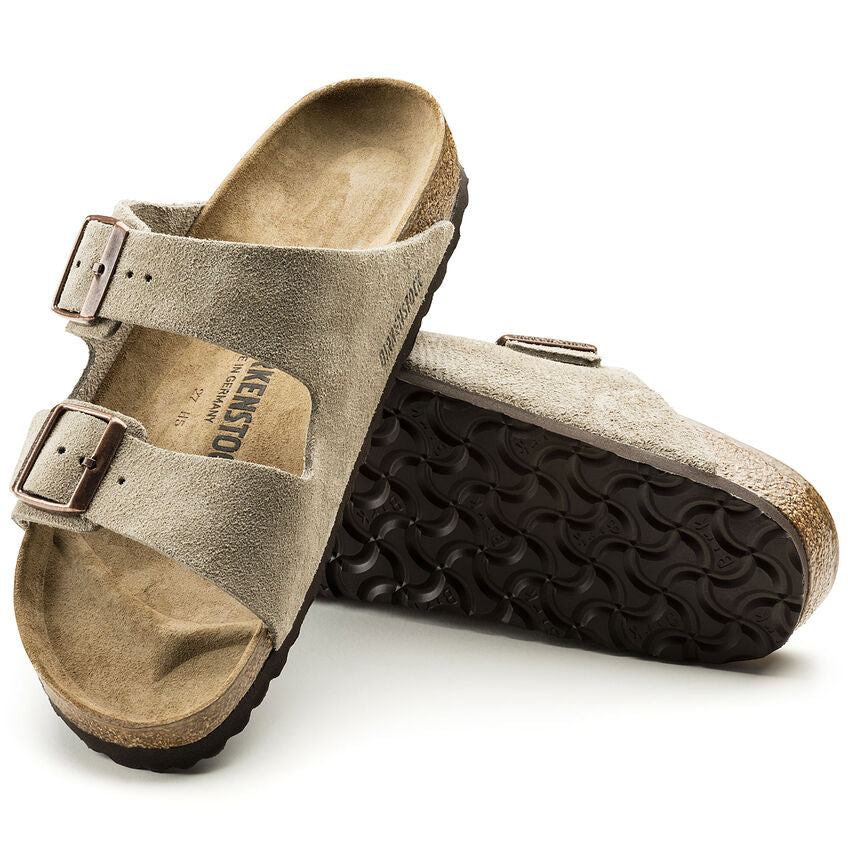 Birkenstock ARIZONA 51461 Taupe | Suède Largeur Régulière - Dealorys