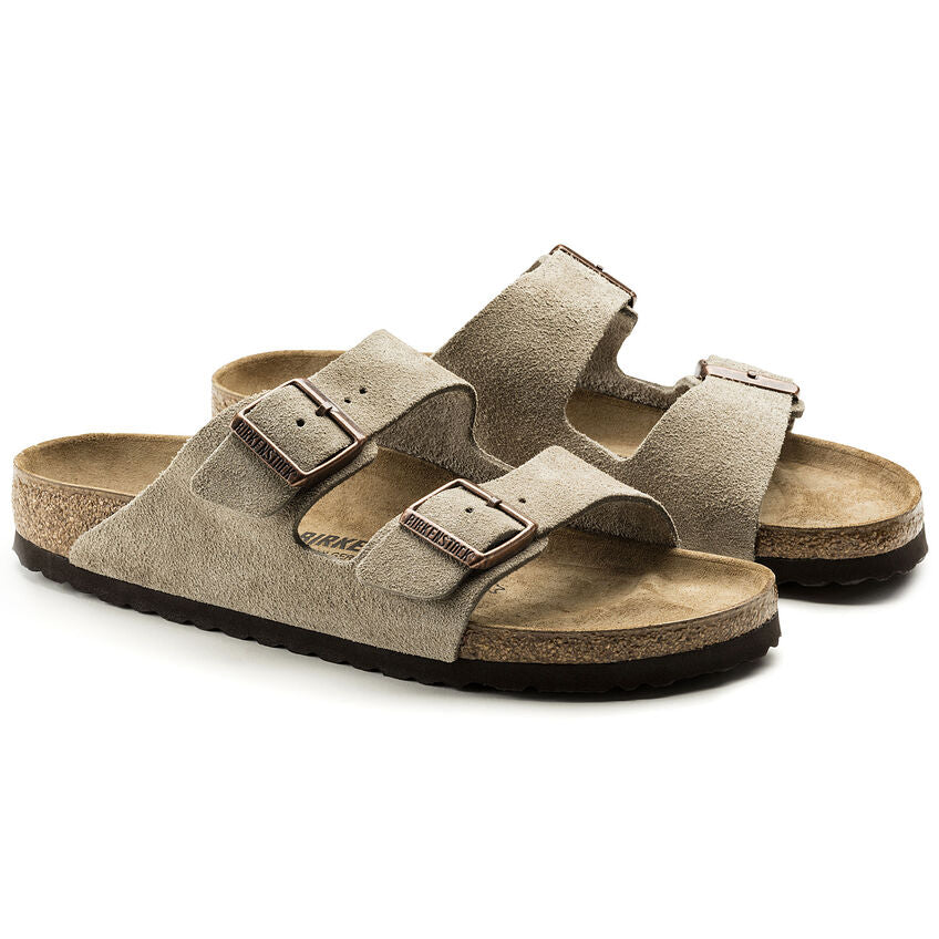 Birkenstock ARIZONA 51461 Taupe | Suède Largeur Régulière - Dealorys