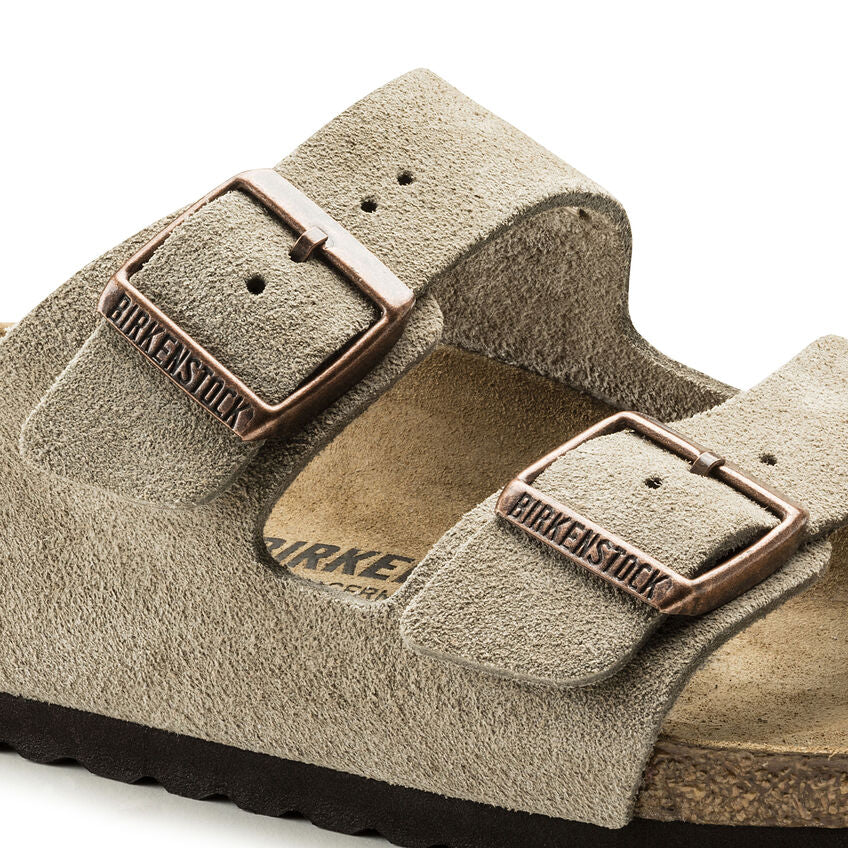 Birkenstock ARIZONA 51461 Taupe | Suède Largeur Régulière - Dealorys