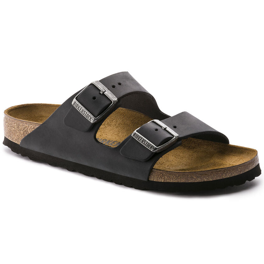 Birkenstock Arizona 552111 Noir | Cuir Largeur Régulier - Dealorys