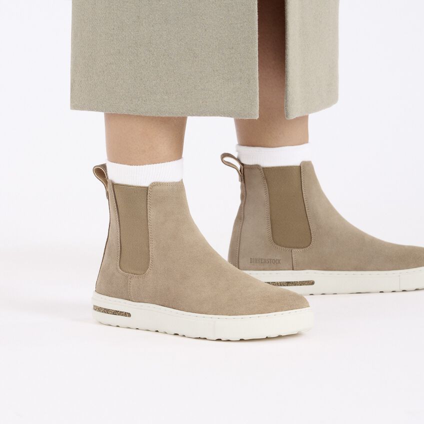 Birkenstock BEND CHELSEA 1028483 Taupe | Suède Largeur Étroite - Dealorys