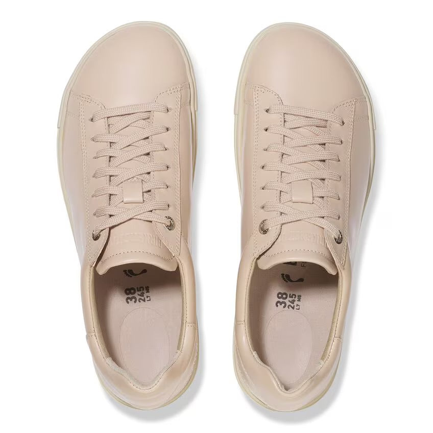 Birkenstock BEND LOW 1029676 High Shine New Beige | Cuir Largeur Étroite - Dealorys