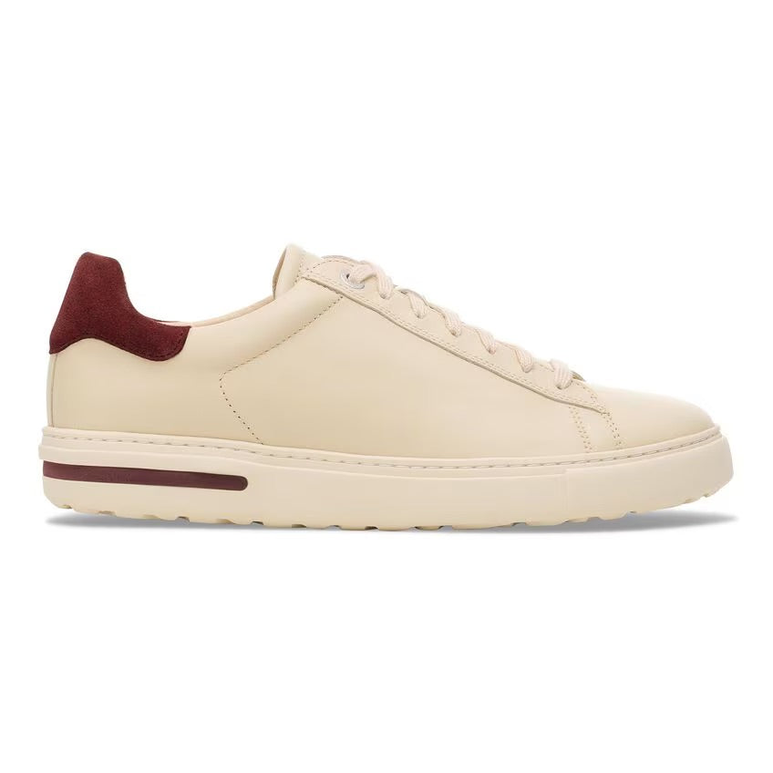 Birkenstock BEND VARSITY 1030307 Eggshell/Zinfandel | Cuir Largeur Étroite - Dealorys