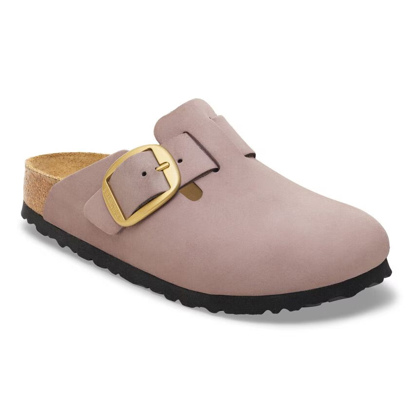 Birkenstock BOSTON BIG BUCKLE 1030544 Faded Purple | Nubuck Largeur Étroite - Dealorys