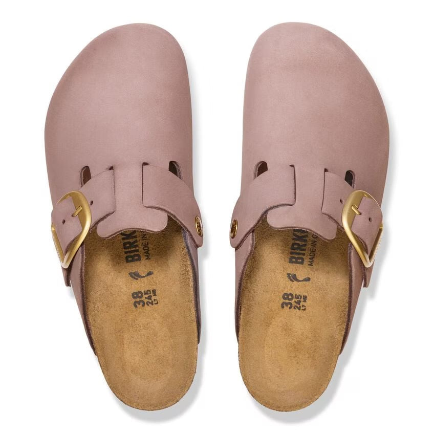 Birkenstock BOSTON BIG BUCKLE 1030544 Faded Purple | Nubuck Largeur Étroite - Dealorys