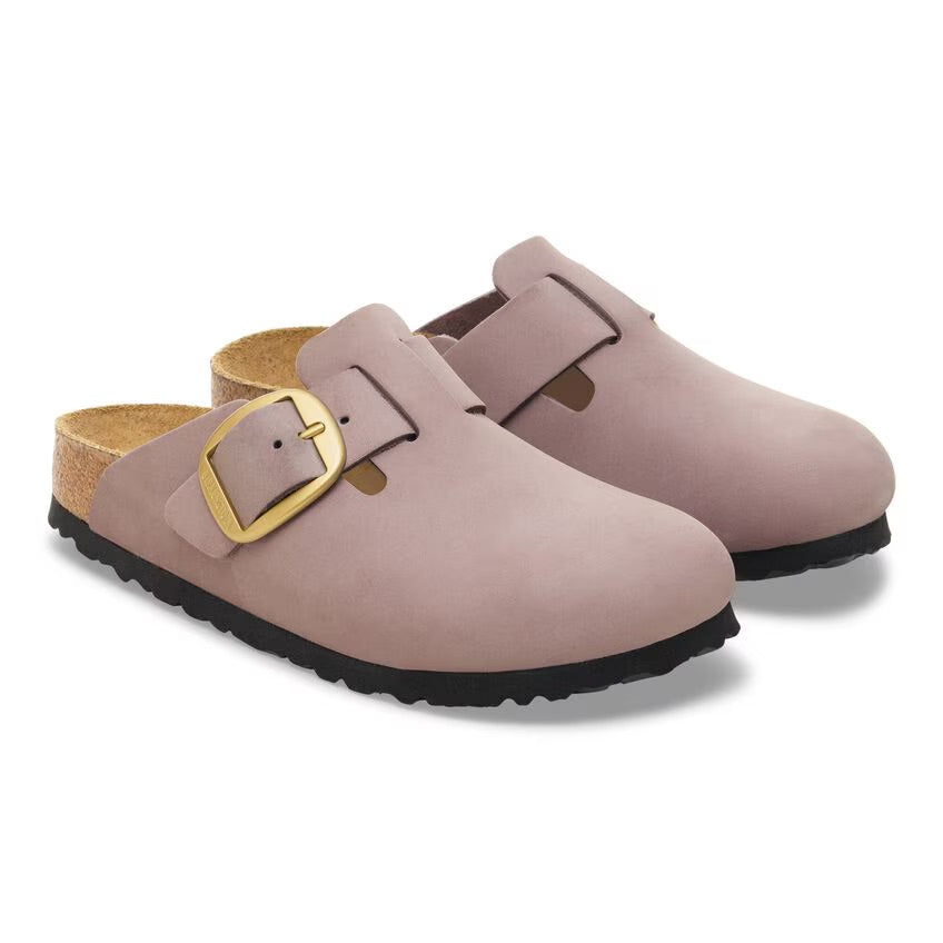 Birkenstock BOSTON BIG BUCKLE 1030544 Faded Purple | Nubuck Largeur Étroite - Dealorys