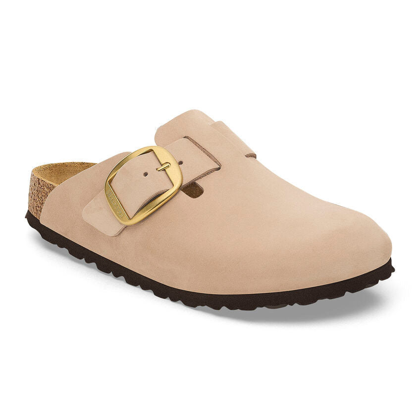 Birkenstock BOSTON BIG BUCKLE 1028052 Sandcastle | Nubuck Largeur Étroite - Dealorys