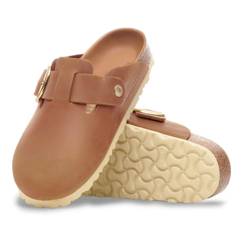 Birkenstock BOSTON BIG BUCKLE 1030446 Cognac | Cuir Largeur Étroite - Dealorys