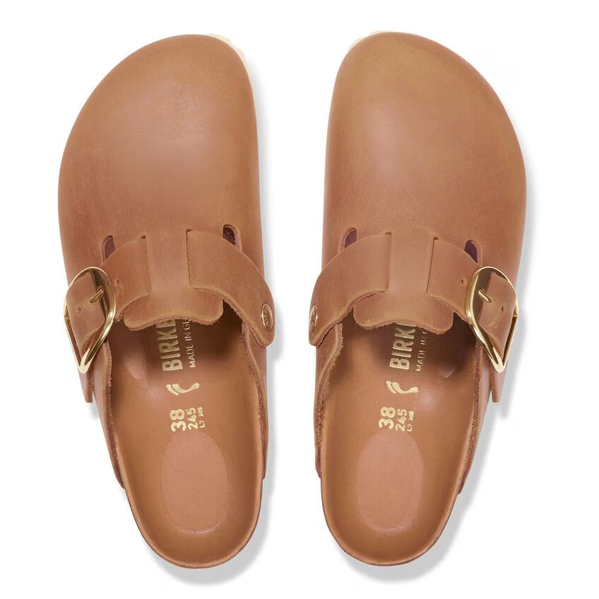 Birkenstock BOSTON BIG BUCKLE 1030446 Cognac | Cuir Largeur Étroite - Dealorys