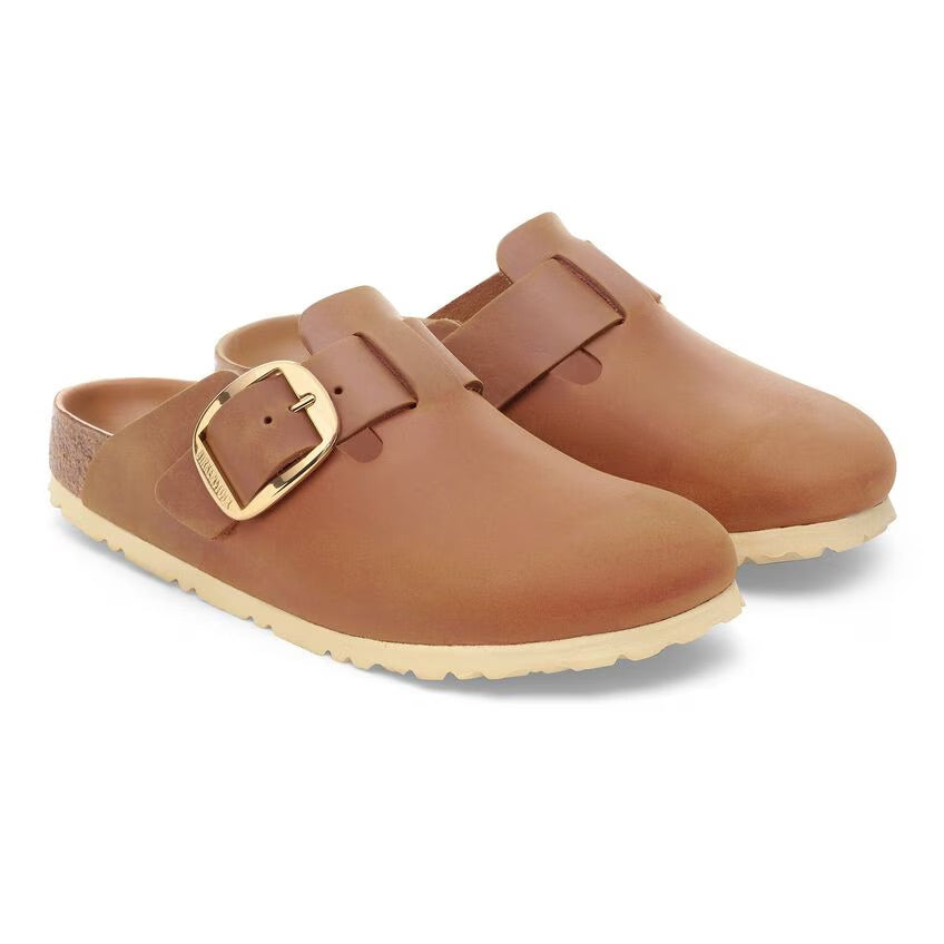 Birkenstock BOSTON BIG BUCKLE 1030446 Cognac | Cuir Largeur Étroite - Dealorys