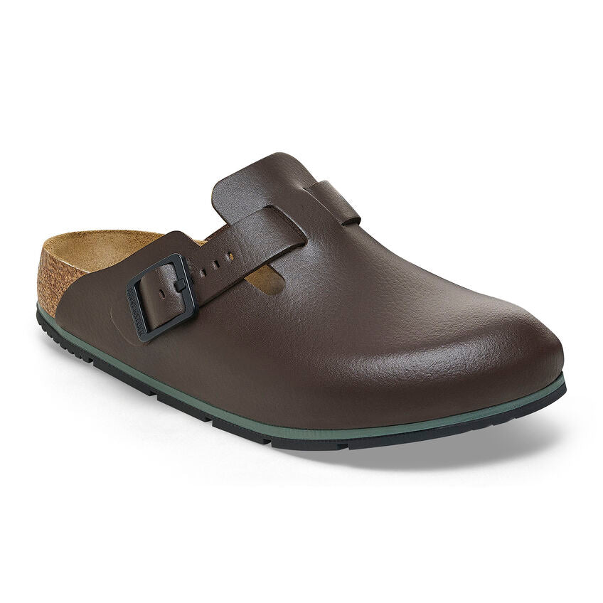 Birkenstock BOSTON PRO 1026187 Soft Java | Cuir Largeur Régulière Sabots professionnels antidérapants - Dealorys