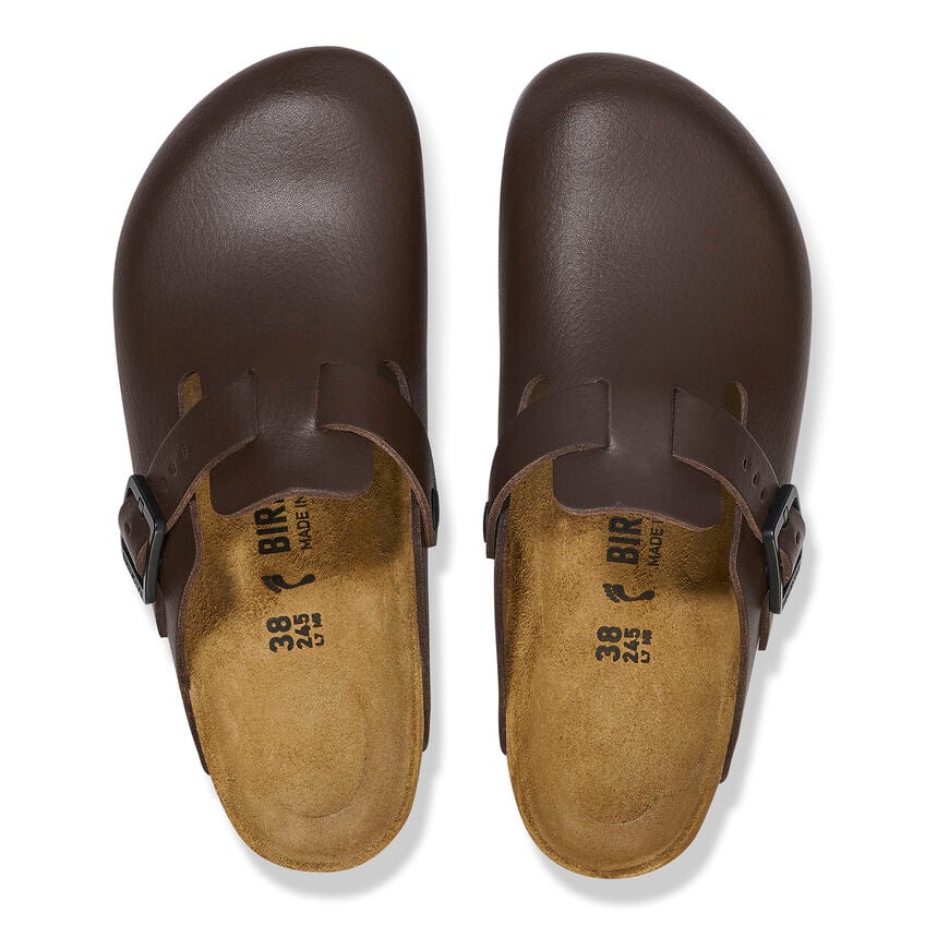 Birkenstock BOSTON PRO 1026187 Soft Java | Cuir Largeur Régulière Sabots professionnels antidérapants - Dealorys